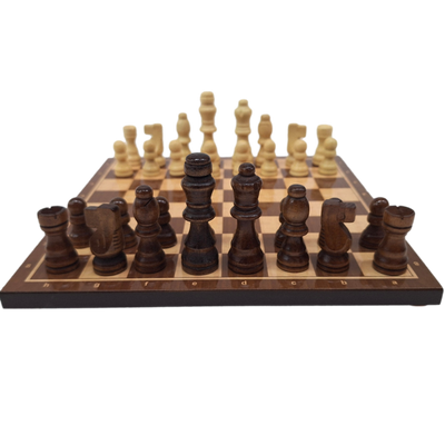 Klasyczne Szachy drewniane - 27 x 27 cm – 1050743