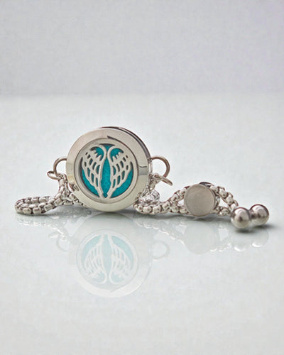 Aurora Wings – Aromaterapeuttinen rannekoru enkelinsiivillä 20 mm