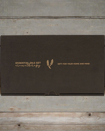 Syksyinen luonnon sopusointu – ylellinen 12 eteerisen öljyn 5 ml sarja pipeteillä