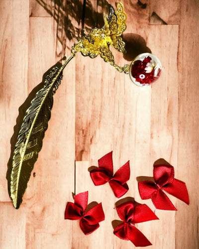 Luova metallinen kirjanmerkki Retro Kirjanmerkki Vintage - Höyhen ja Perhonen Barokkityyliin