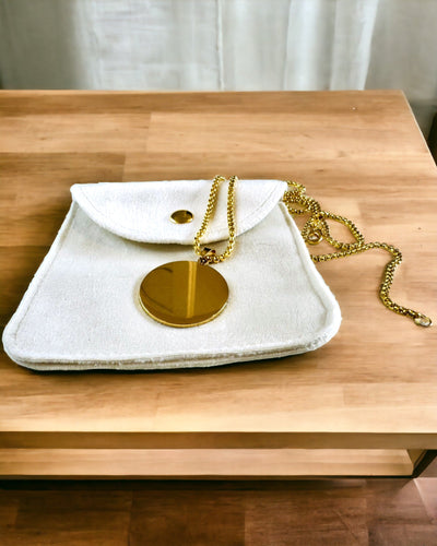 Riipus "Urban Elegance" – Pyöreä Medaljonki Ruostumattomasta Teräksestä Kahdessa Värissä, Mahdollisuus Personointiin