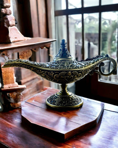 Aladdinin Taikalamppu Kaiverrusmahdollisuudella - Viipaloitu Kulta -vaihtoehto