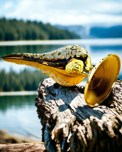 Aladdinin Taikalamppu Kaiverrusmahdollisuudella - Valkoinen ja Kultainen Variaatio