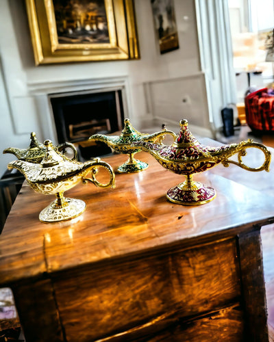 Aladdinin Taikalamppu Kaiverrusmahdollisuudella - Viipaloitu Kulta -vaihtoehto