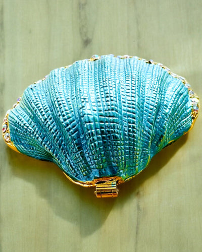 Muistojen Aarrearkku Muschelka - Korurasia, jossa mahdollisuus personointiin kaiverruksella, lahja