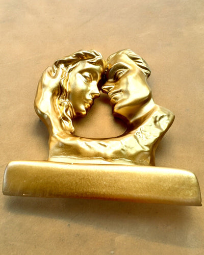 "Złote Złączenie" -figuuri - 13,5 cm korkea, Koristeellinen kaiverrusmahdollisuudella