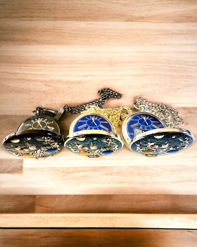 Taskukello "Astrum Temporis" - Hopeinen kehys. Mahdollisuus personointiin kaiverruksella