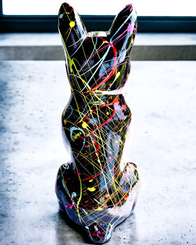 Kolorowy Psiak Artystyczny - Käsinmaalattu ranskanbulldoggi, personointi kaiverruksella, ihanteellinen lahjaksi