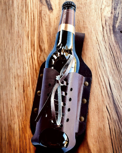 Nahkainen pullokotelo "LeatherCraft Elegance" - mahdollisuus personointiin