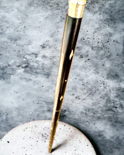 Mango-puinen "Jaguar Elegance" kävelykeppi - mahdollisuus personointiin kaiverruksella