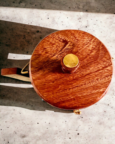 Retro puinen "Herbaciarnik" kaiverrusmahdollisuudella