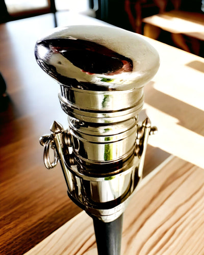 KÄVELYKEPPI KAITEELLA JA KALEIDOSKOOPPITOIMINNOLLA – ELEGANTTI JA MUODIKAS, 95 CM - kapteenin "Navigator's Crest"