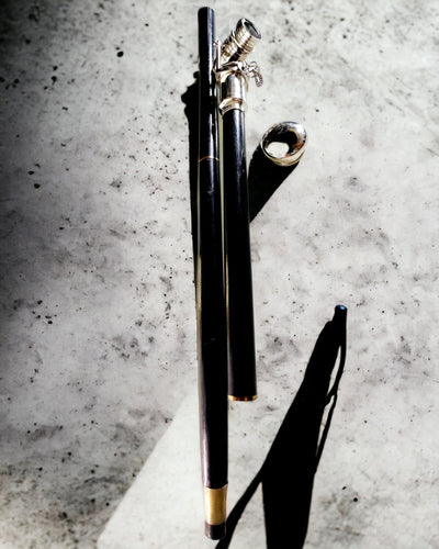 KÄVELYKEPPI KAITEELLA JA KALEIDOSKOOPPITOIMINNOLLA – ELEGANTTI JA MUODIKAS, 95 CM - kapteenin "Navigator's Crest"