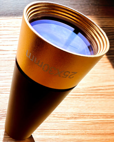 Monokulaarinen kaukoputki Explorer 25x30 - Kannettava, Taitettava Käsikaukoputki, mahdollisuus personointiin kaiverruksella