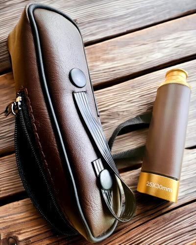 Monokulaarinen kaukoputki Explorer 25x30 - Kannettava, Taitettava Käsikaukoputki, mahdollisuus personointiin kaiverruksella