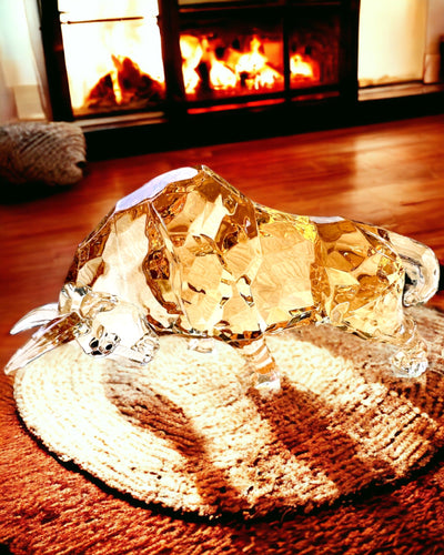 "Złoty Byk" -patsas hartsista, läpinäkyvä muotoilu, mahdollisuus personointiin