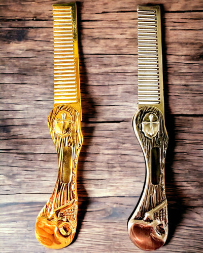 Mystic Skull Comb - premium-kampa, mahdollisuus personointiin kaiverruksella