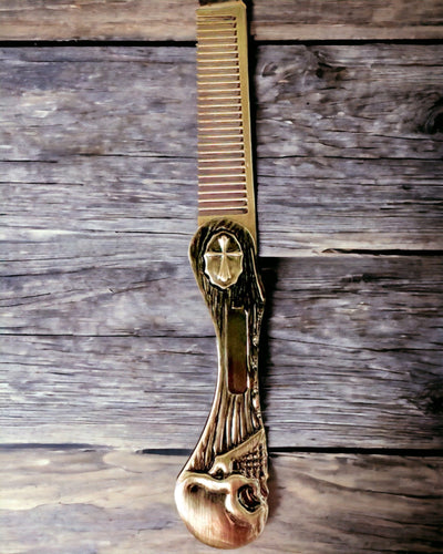 Mystic Skull Comb - premium-kampa, mahdollisuus personointiin kaiverruksella