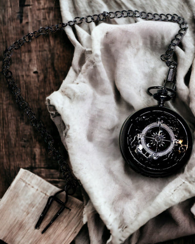 Taskukellotyylinen kompassi "Navigator" - Tumma metalliväri