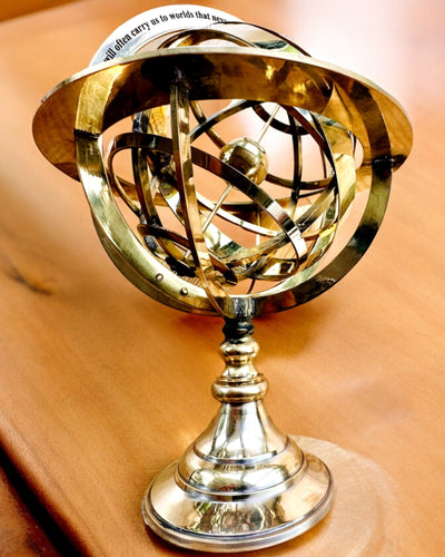 Astrolabium Artis - Käsintehty kaiverrusmahdollisuudella, toimiston koriste, premium