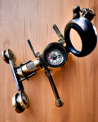 Binocular Nautica - Eksklusiivinen Vintage-lisävaruste - Käsintehty kaiverrusvaihtoehdolla, koriste toimistoon, premium