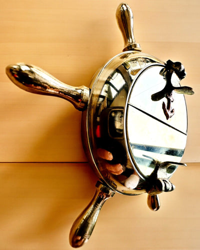 Messinkinen Kapteenin Tuhkakuppi - personointimahdollisuus lahjaksi kaiverruksella, käsintehty