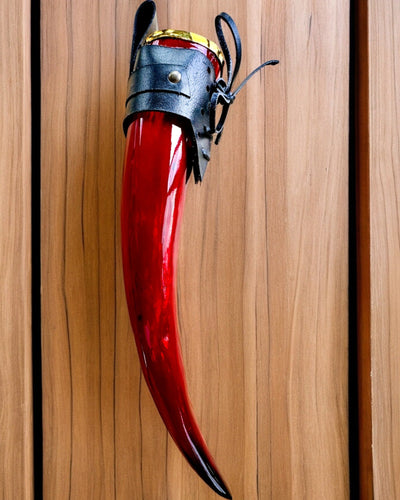 Soturin sarvimuki - Punainen - kaiverruksella personoitavissa