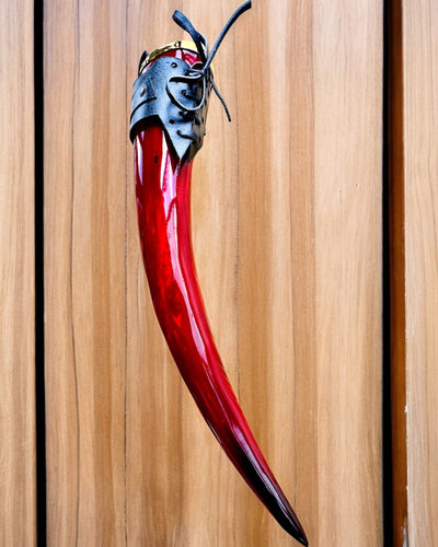 Soturin sarvimuki - Punainen - kaiverruksella personoitavissa