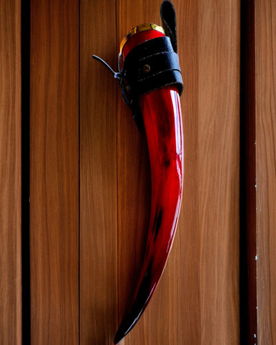 Soturin sarvimuki - Punainen - kaiverruksella personoitavissa