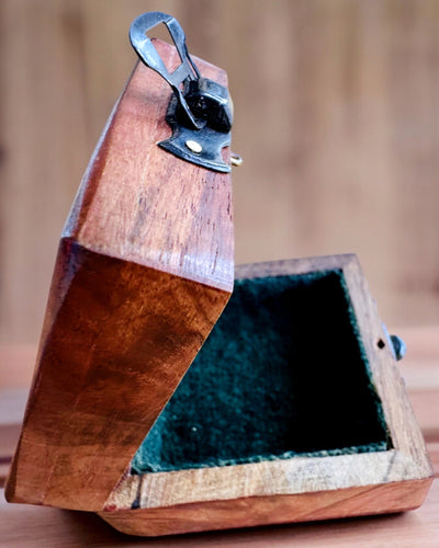 "Maritime"-kompaktikompassin puinen laatikko - mahdollisuus personointiin kaiverruksella