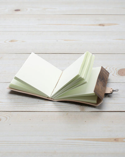 Nahkainen muistiinpanovihko Legendan vartijaloheikäärme – käsin kohokuvioitu 20 × 15 cm