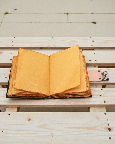 Nahkainen muistiinpanovihko 7 chakran värit Chakra Journal – 13 × 18 cm