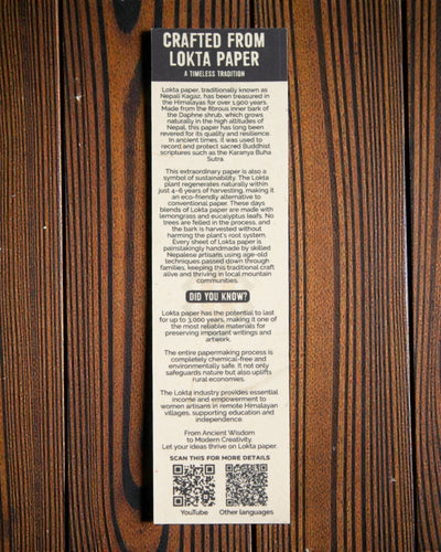 Sininen puuvillapilvi – suuri Lokta-muistikirja sinisellä puuvillalla 21 × 15 cm, 45 lehteä