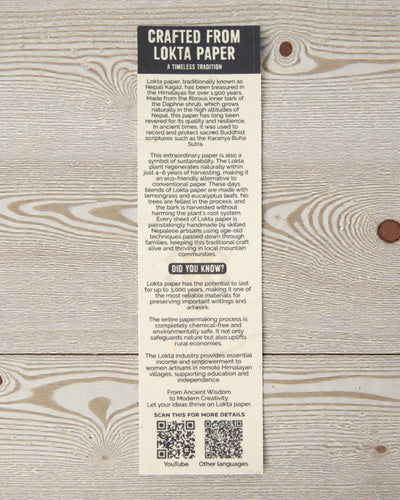 Taiteellinen Lokta-mosaiikkimuistikirja – sinivihreät minilaatat (45 arkkia, 21 x 15 cm)