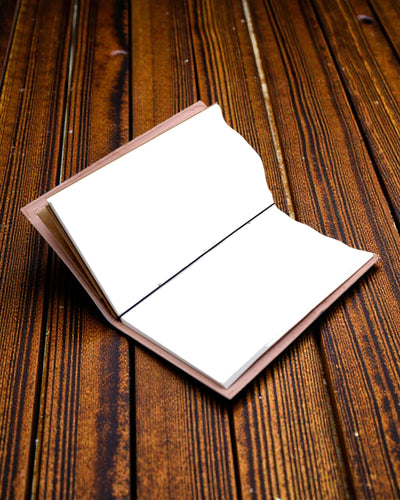 Tärkeitä tehtäviä – harmaa nahkainen käsintehty muistikirja 22 × 12 × 1,5 cm, 80 sivua