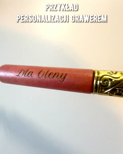 Eksklusiivinen kalligrafiasetti, kastettava mustekynä ja mustesetti, personointi kaiverruksella