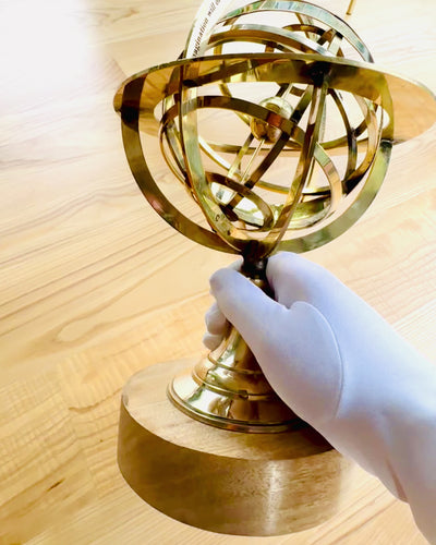 Astrolabium Artis - Käsintehty kaiverrusmahdollisuudella, toimiston koriste, premium