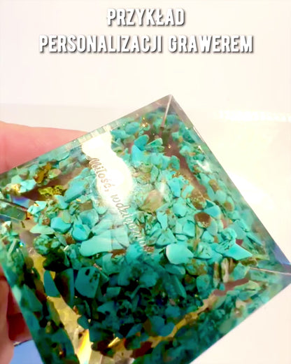 Orgoniittipyramidi Obsidiaanilla – Chakran Energiageneraattori, Reiki Meditaatiotyökalu Luonnonkivellä