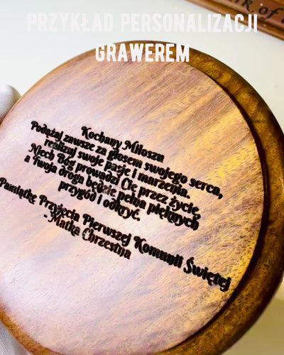 Käsintehty Puinen Merikompassi Kaiverrusmahdollisuudella – Käsityö