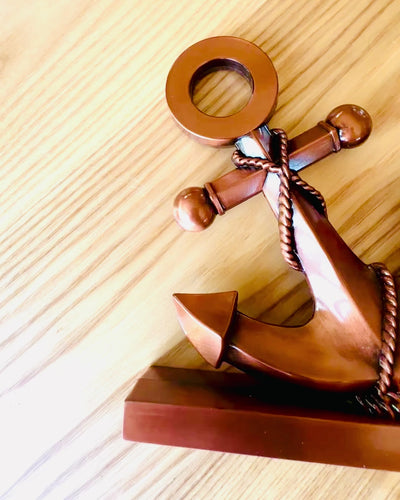 Alumiininen Koristeellinen Ankkuri - Tyylikäs Koriste Kaiverrusmahdollisuudella - 3 värivaihtoehtoa