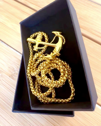 "Kotwica Determinacji - Amulet Morski", kaulakoru, mahdollisuus personointiin kaiverruksella lahjaksi, 3 vaihtoehtoa valittavana