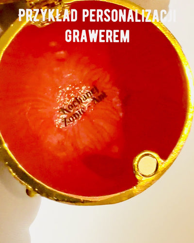 Fabergén Taivaallinen Muna – Emaloitu Korujen Järjestäjä - taivaan sininen väri. Personointi kaiverruksella