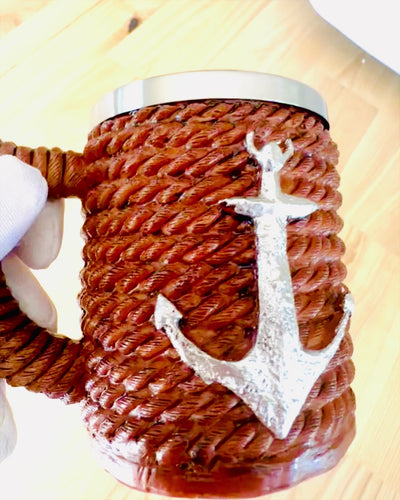 "Morski Skarb" -teräksinen tuoppi, mahdollisuus personoida kaiverruksella lahjaksi