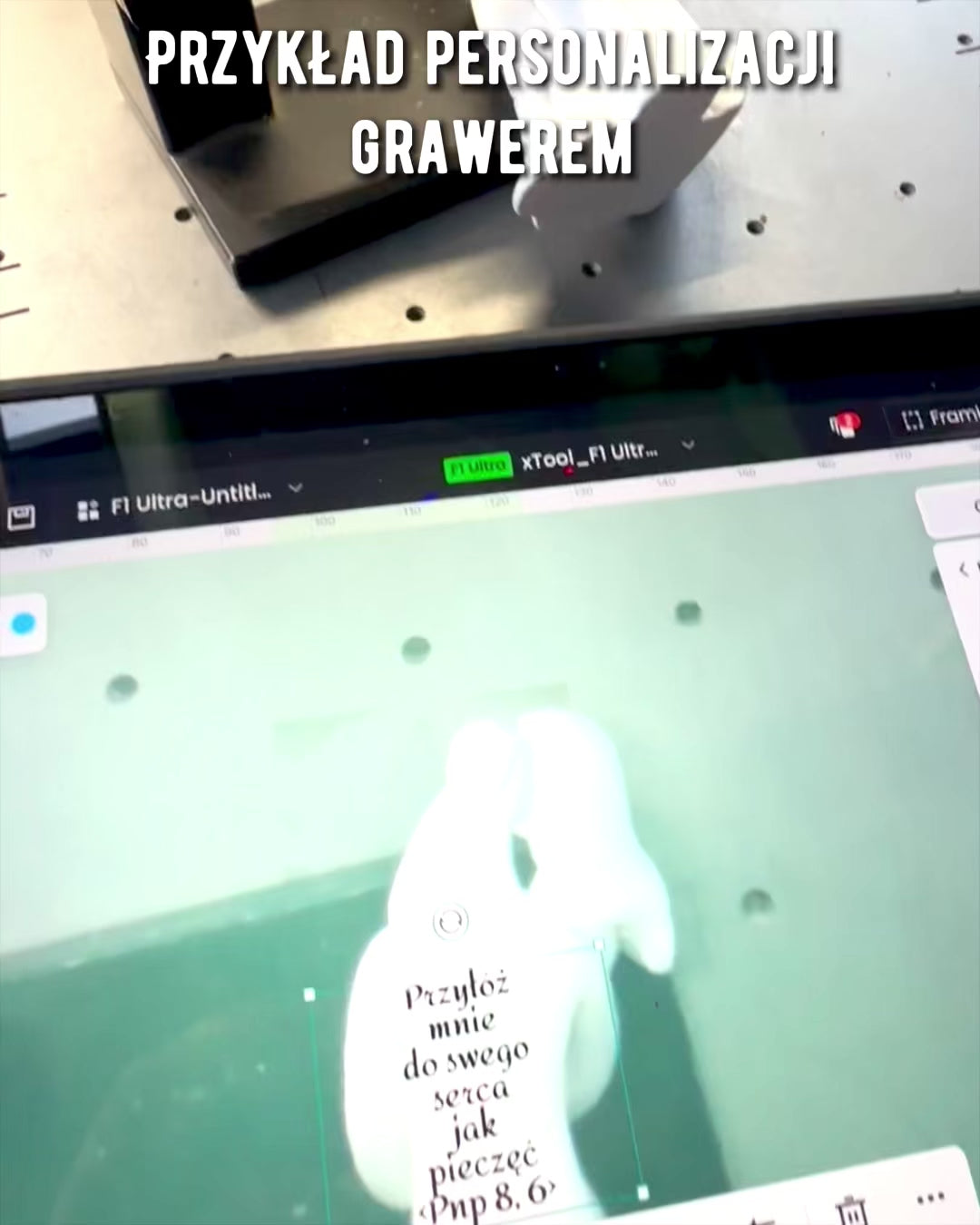 Tyylikäs Yhteys - Pieni Koristefiguuri Kaiverrusmahdollisuudella - valkoinen väri