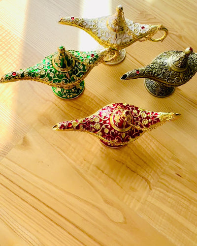 Aladdinin Taikalamppu Kaiverrusmahdollisuudella - Viipaloitu Kulta -vaihtoehto