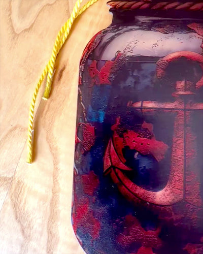 Merellinen Riipus Ankkuri Purkissa koristeellinen riipus, mahdollisuus personointiin kaiverruksella