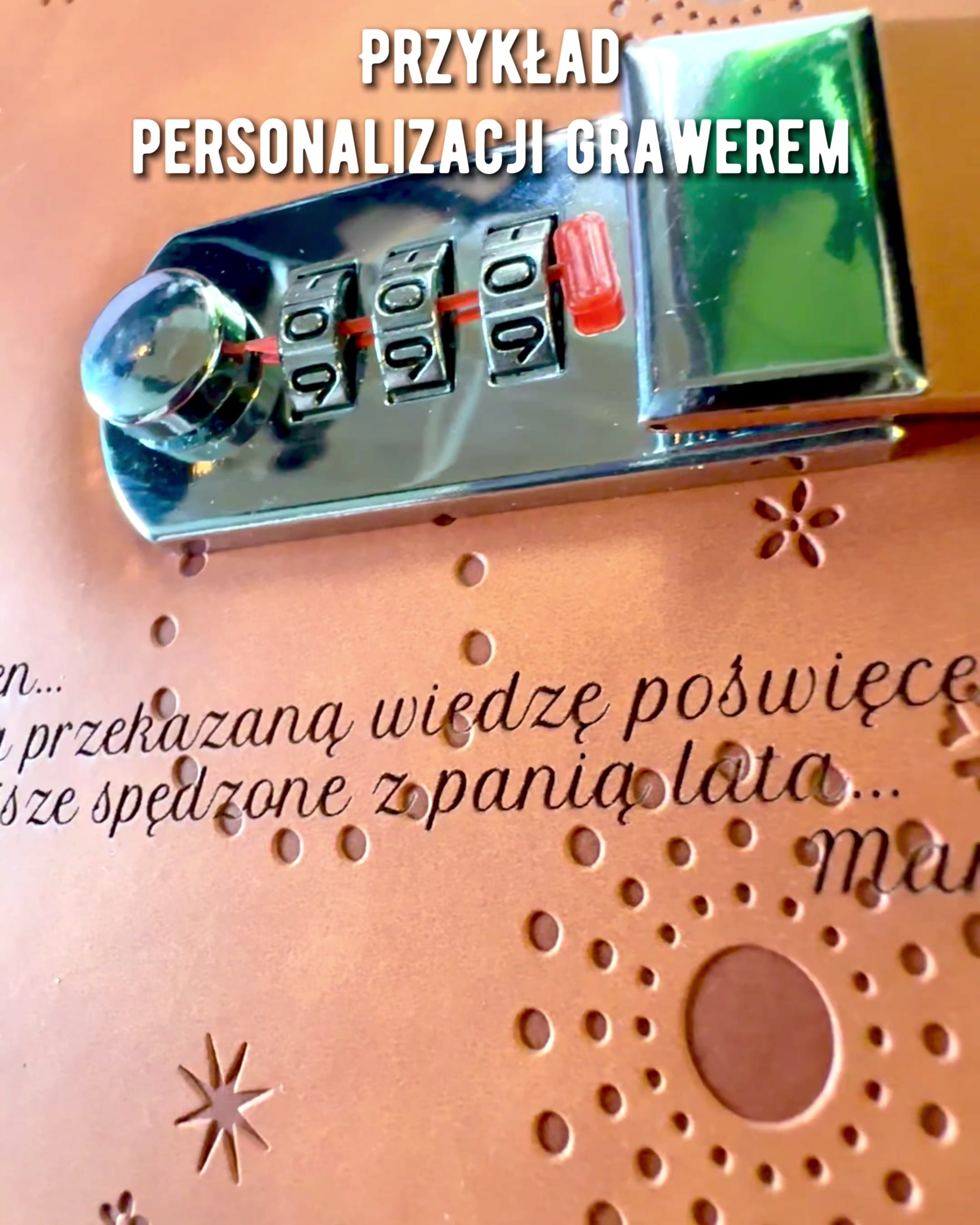 Eksklusiivinen Muistikirja, PU-nahka, A5 Salasanalukolla - "Secret Journal", personointi kaiverruksella