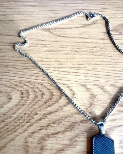 Miesten kaulakoru Dog Tag „SteelVision” – ruostumaton teräs, 15 vaihtoehtoa, kaiverruksen personointi