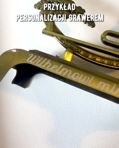 Tyylikäs metallinen suitsuketeline "Suuri Rauha" - mahdollisuus personointiin kaiverruksella
