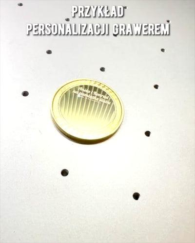 Tyhjä Haastekolikko Mahdollisuudella Personoida Kaiverruksella – Keräilyesine, 40mm, neljä mallia